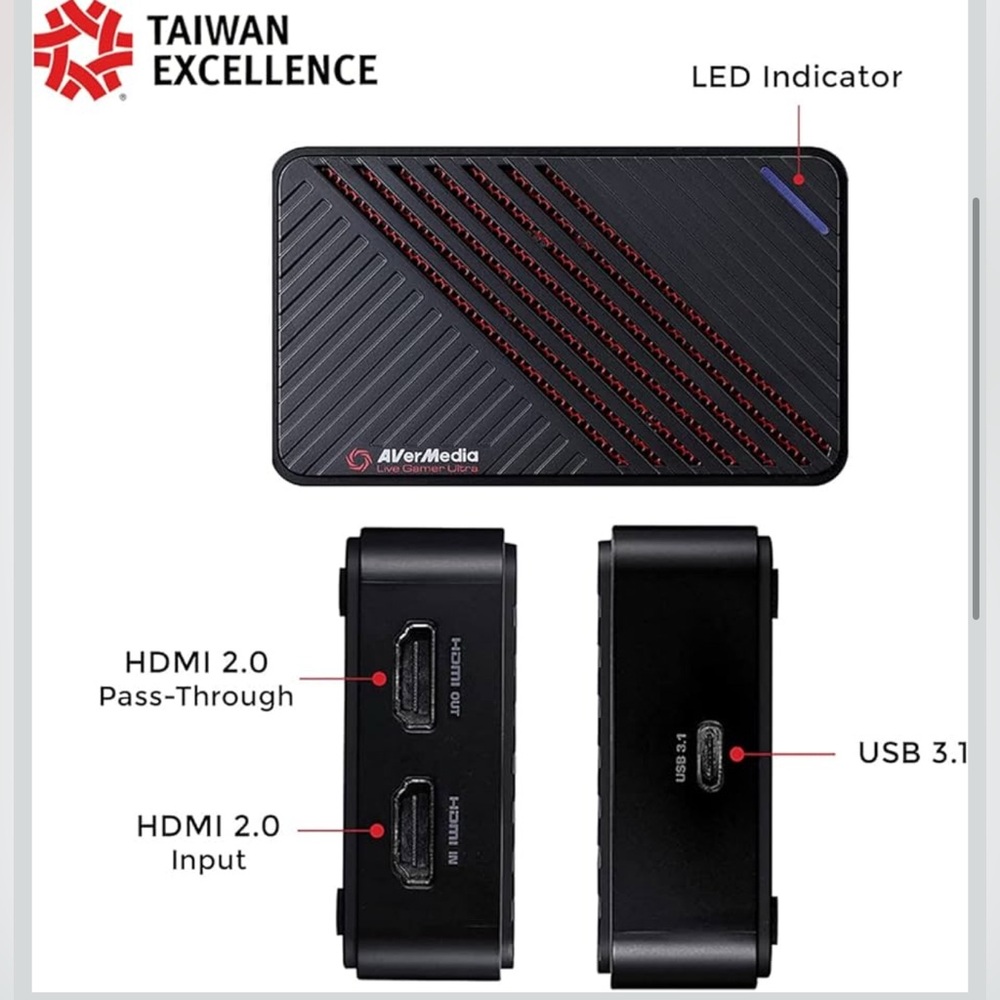 AVERMEDIA Live Gamer Ultra GC553 4K HDR Capture Card USB 3.1 HDMI 2.0